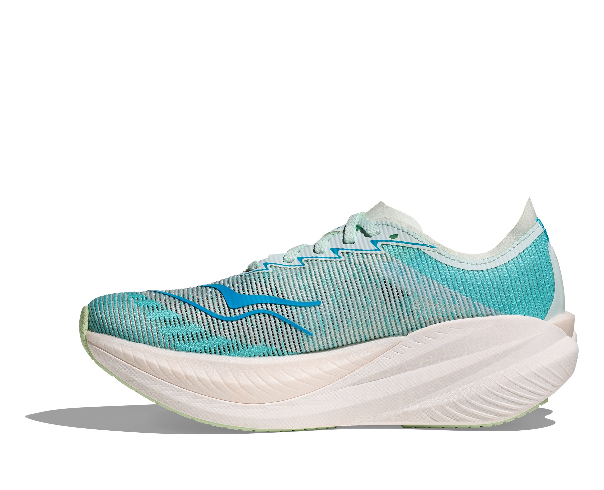 Hoka Mach X 2, Laufschuhe, Damen, Snow Melt/Blue Spark