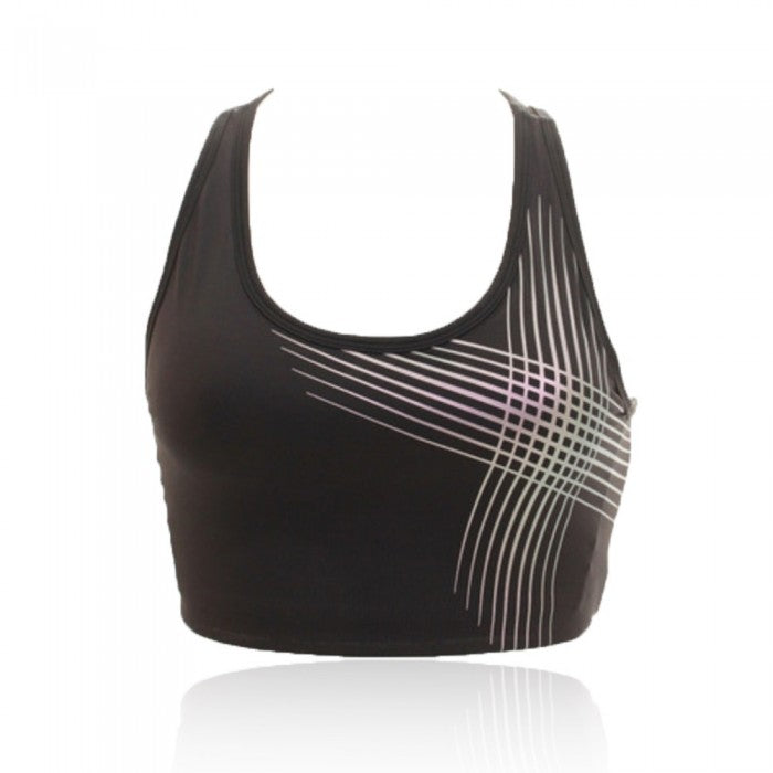 2XU Active Low Impact Crop, Damen, Black/Zephyr Chrome X