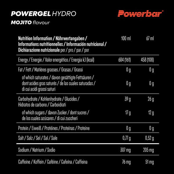 Powerbar Powergel Hydro, Mojito, 67ml