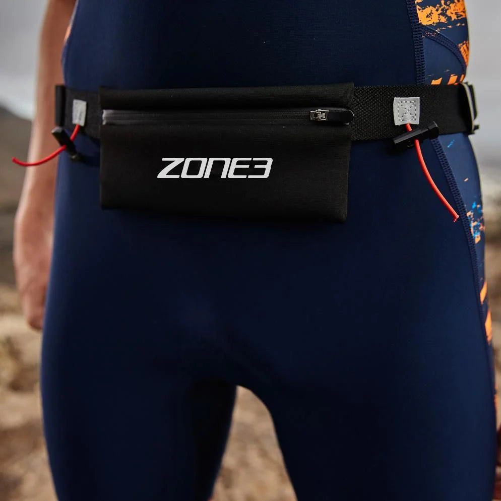 Zone3 Endurance-Startnummerngürtel mit großer Aufbewahrung