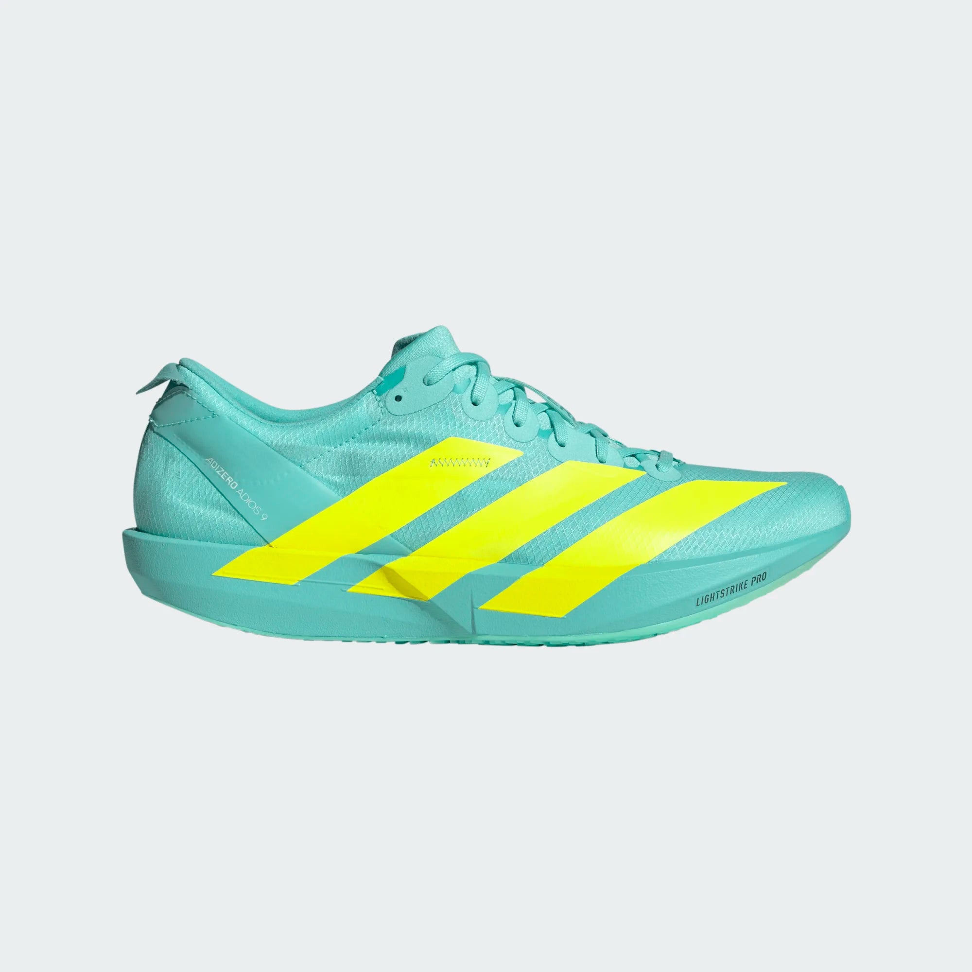 Adidas ADIZERO ADIOS 9, Laufschuh, Herren, Flash Aqua/Lucid Lemon/Zero Mint