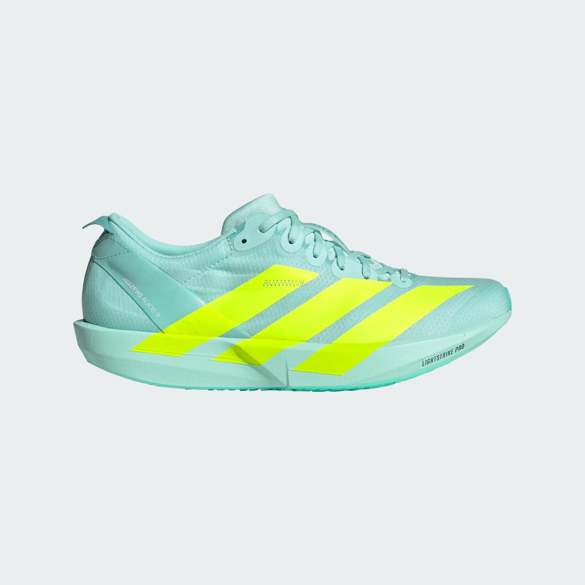Adidas ADIZERO ADIOS 9, Laufschuh, Damen, Sea Flash Aqua/Lucid Lemon/Minton