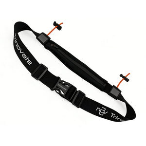 Trinovate Race Belt with Lycra Pocket Ultra Edition, Startnummernband mit Tasche, Midnight Black
