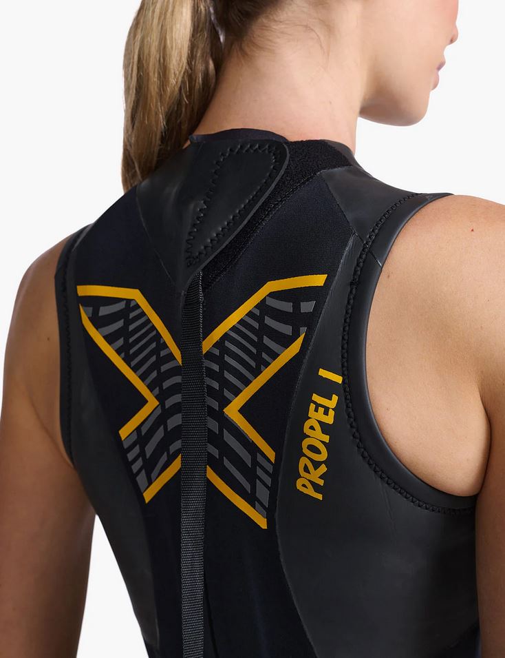 2XU P:1 Propel Sleeveless, Neoprenanzug, Damen black/ambition, 2023