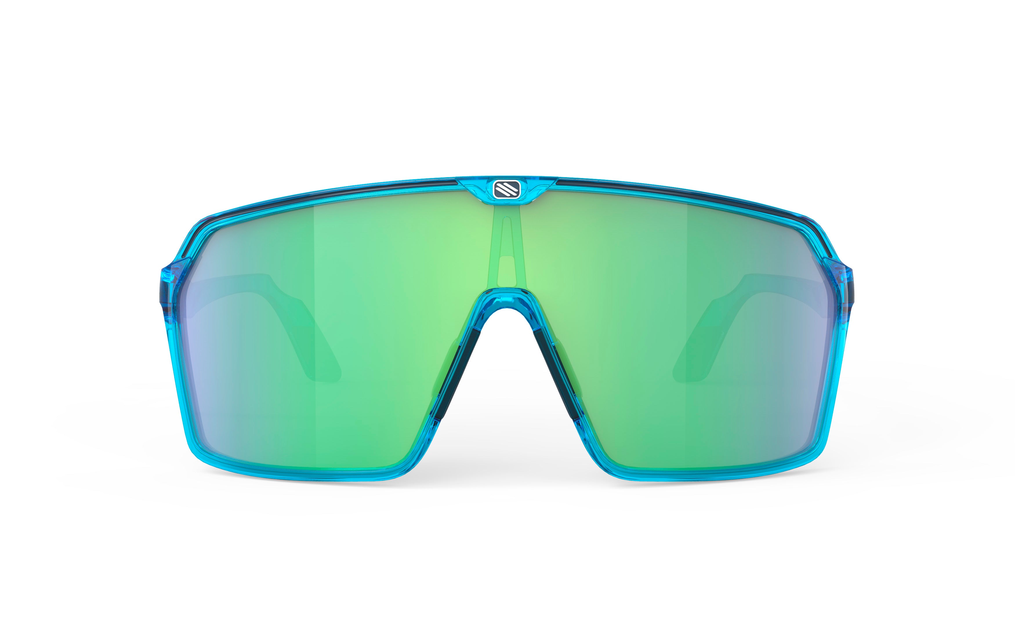 RUDY Project Sun.Spinshield Crystal Azur - Multilaser Green, Radbrille, Sportbrille, blau/grün