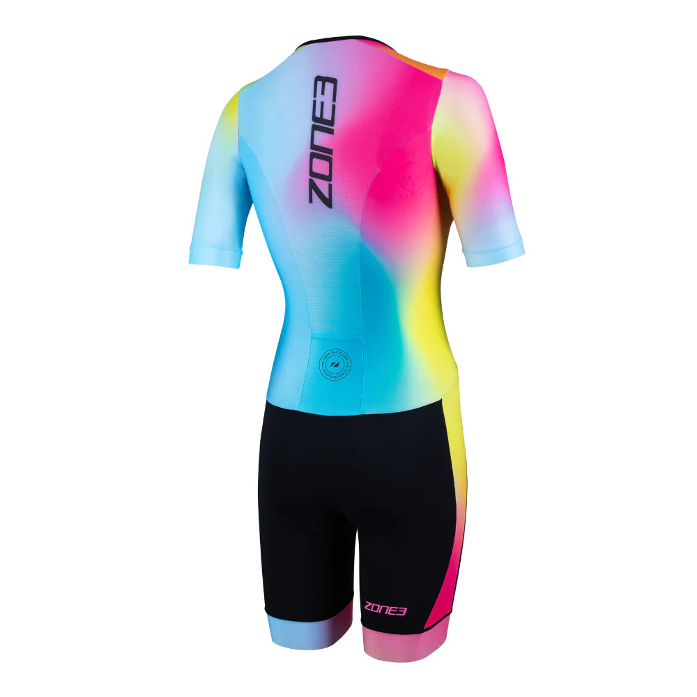 Zone3 Activate Plus, Short Sleeve Trisuit, Kurzarm, Damen, Neon/Black