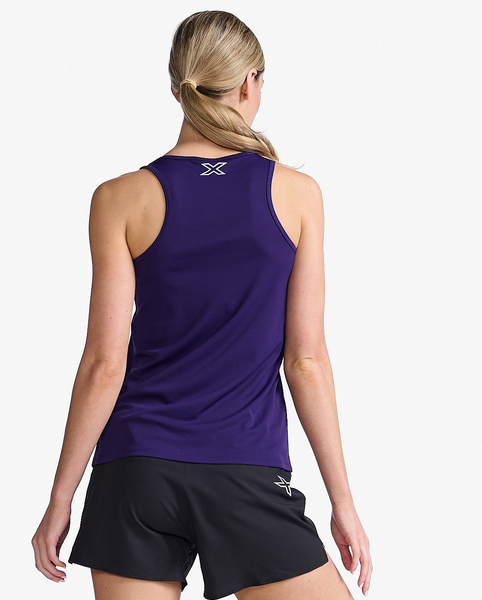 2XU Aero Singlet, Damen, Violett/Silver Reflective