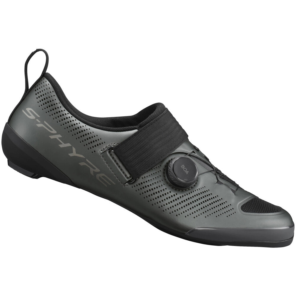 Shimano Fahrradschuh, Triathlon-/ Rennradschuh S-PHYRE TR903, unisex, Matte Gunmetal (grau)