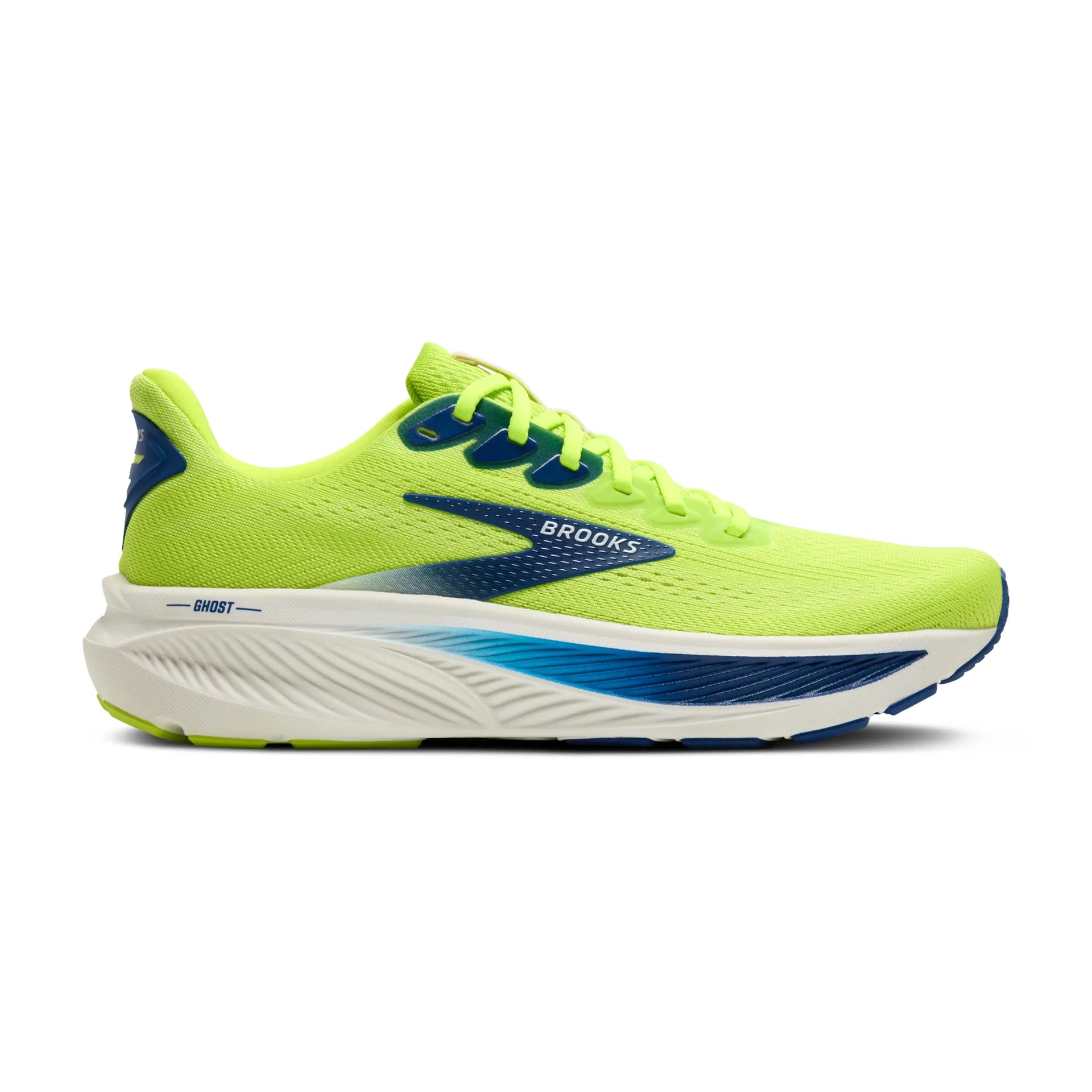 Brooks Ghost 17, Laufschue, Herren, Acid Lime/Navy/White