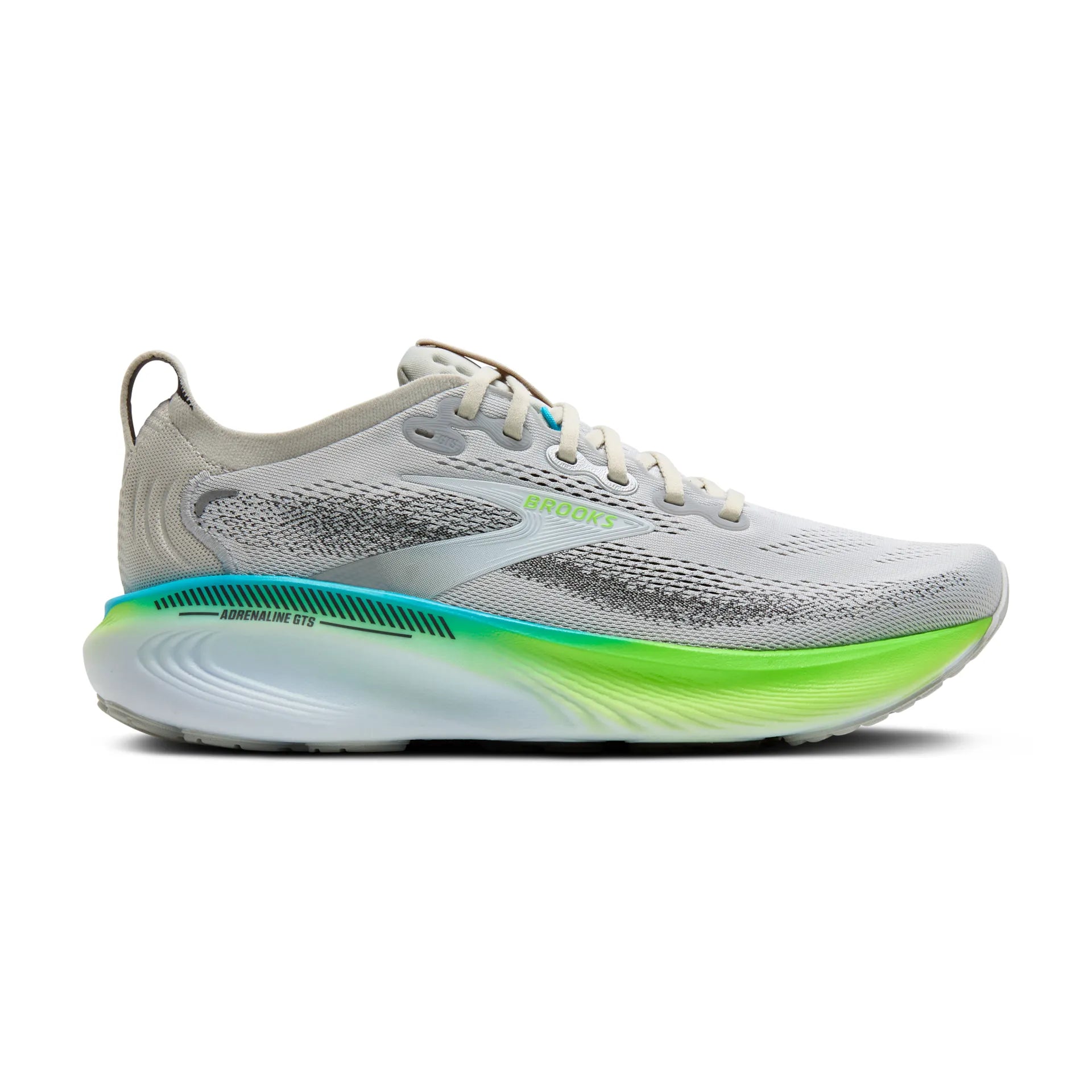brooks pedale Brooks Adrenaline GTS 25, Laufschuhe, Herren, Oyster/Green Gecko/Blue