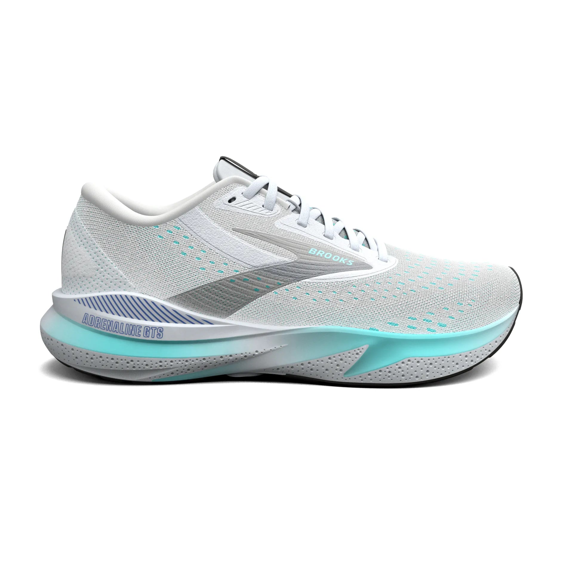 Brooks Adrenaline GTS 24, Laufschuhe, Damen, White/Limpet Shell/Amparo