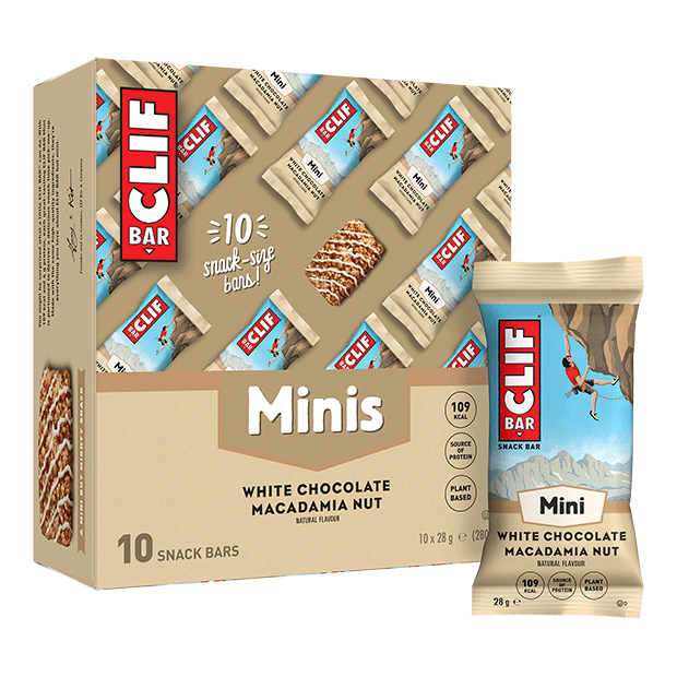 CLIF BAR Energie Riegel Mini, White Chocolate Macadamia Nut, 28g