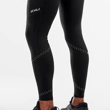 2XU Wind Defence Compression Tights, Herren, Black/Stars Silver Reflective