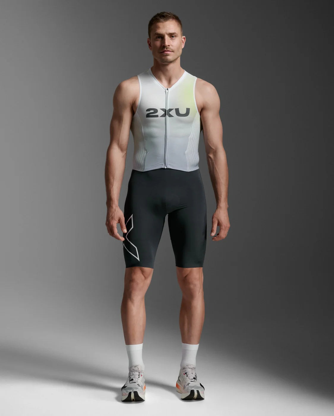 2XU Light Speed React Trisuit, Herren, Cool Matcha/India Ink