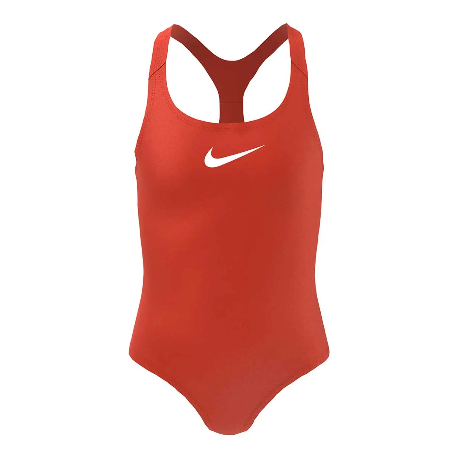 rot Badeanzug, Nike Raceback Swim, Damen,