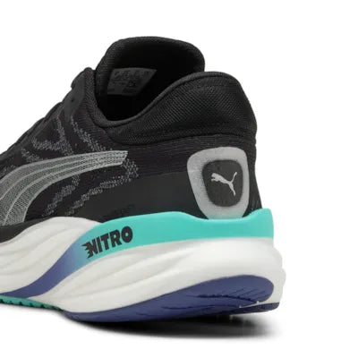 Puma Magnify NITRO 2, Laufschuhe, Herren, Puma Black/Aquatic/Blue Crystal