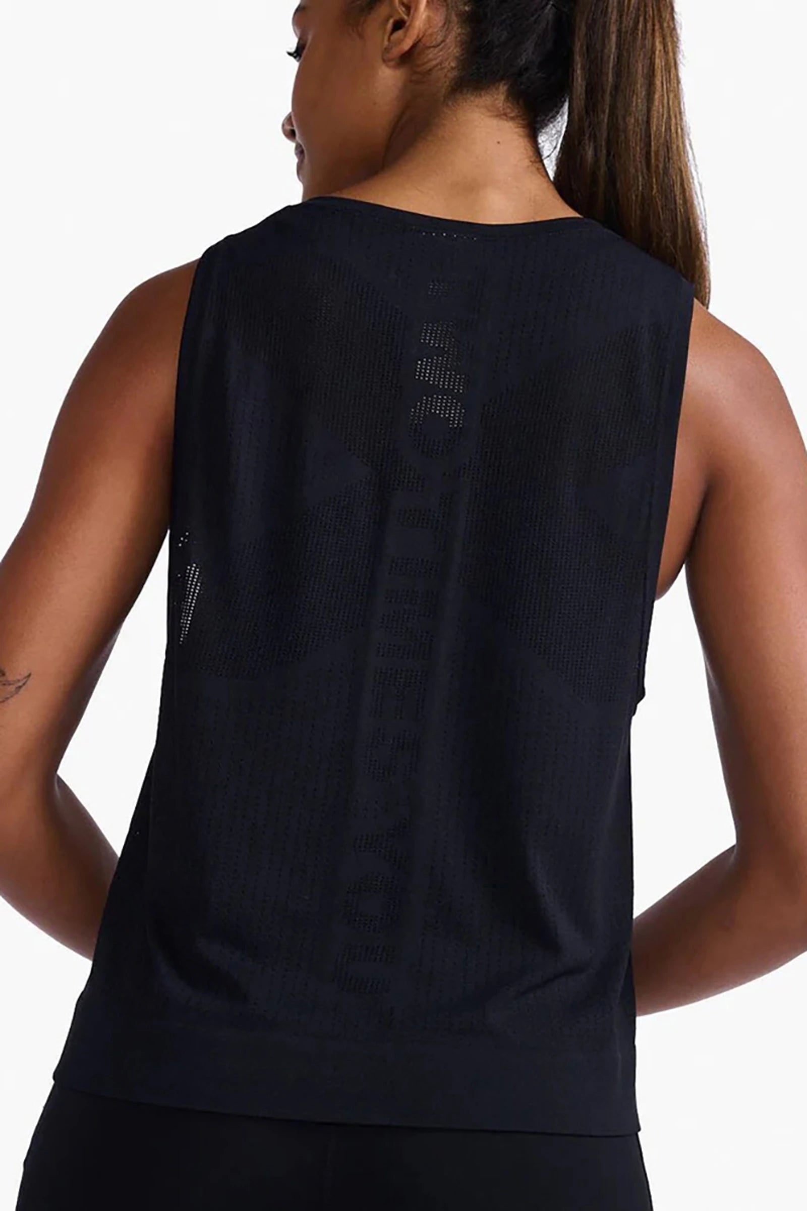 2XU Motion Tech Tank, Damen, Black/Black