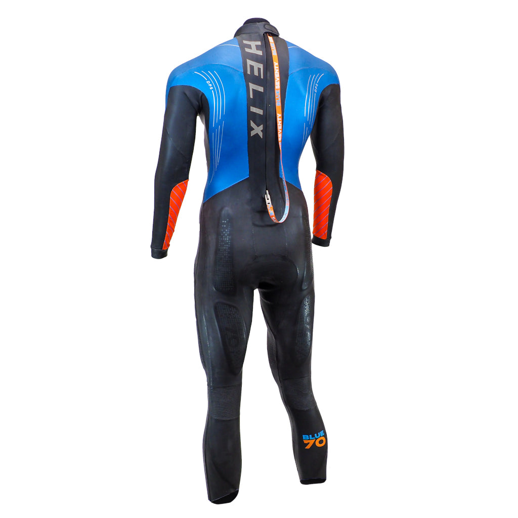 Blueseventy Helix Fullsuit, Neoprenanzug, schwarz/blau/orange, Herren, 2024