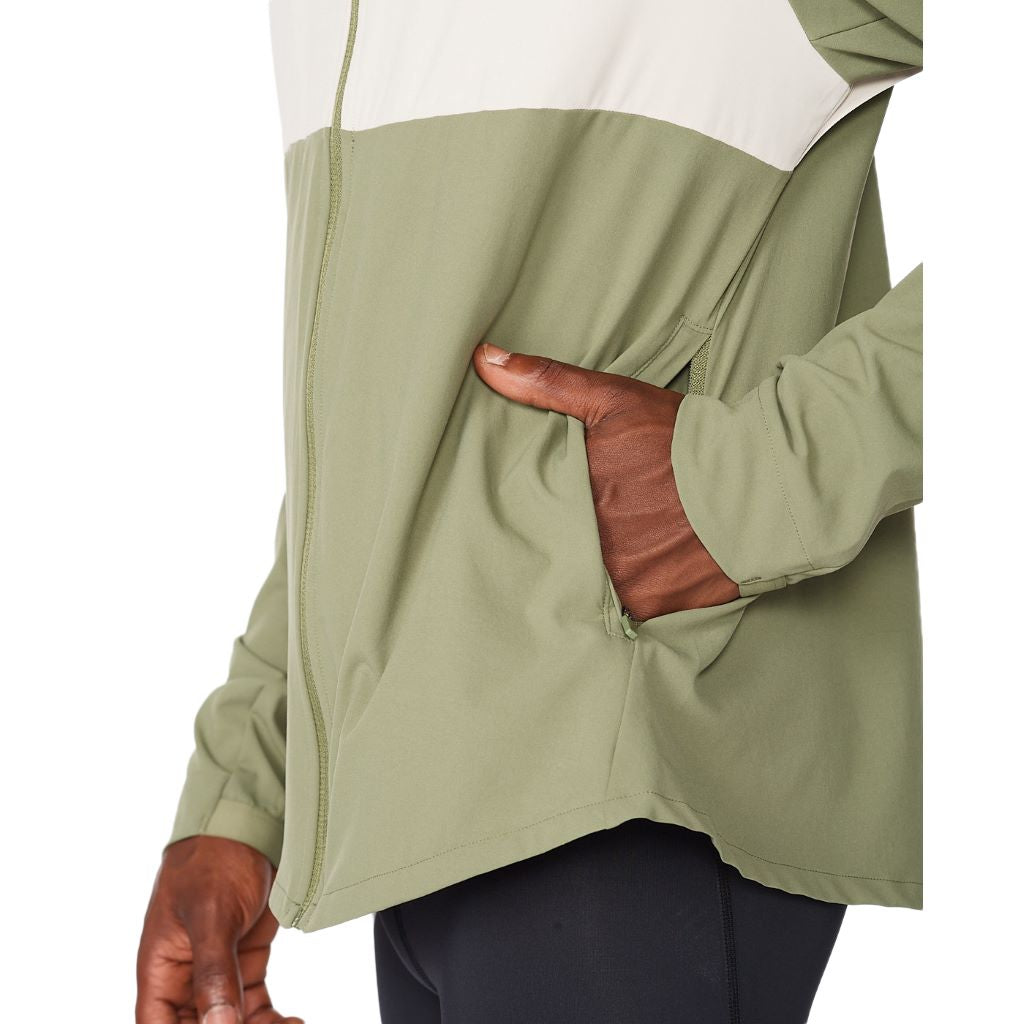 2XU Aero Jacket, Herren, Alpine/Kiwi Reflective, Kiwi/hellbeige