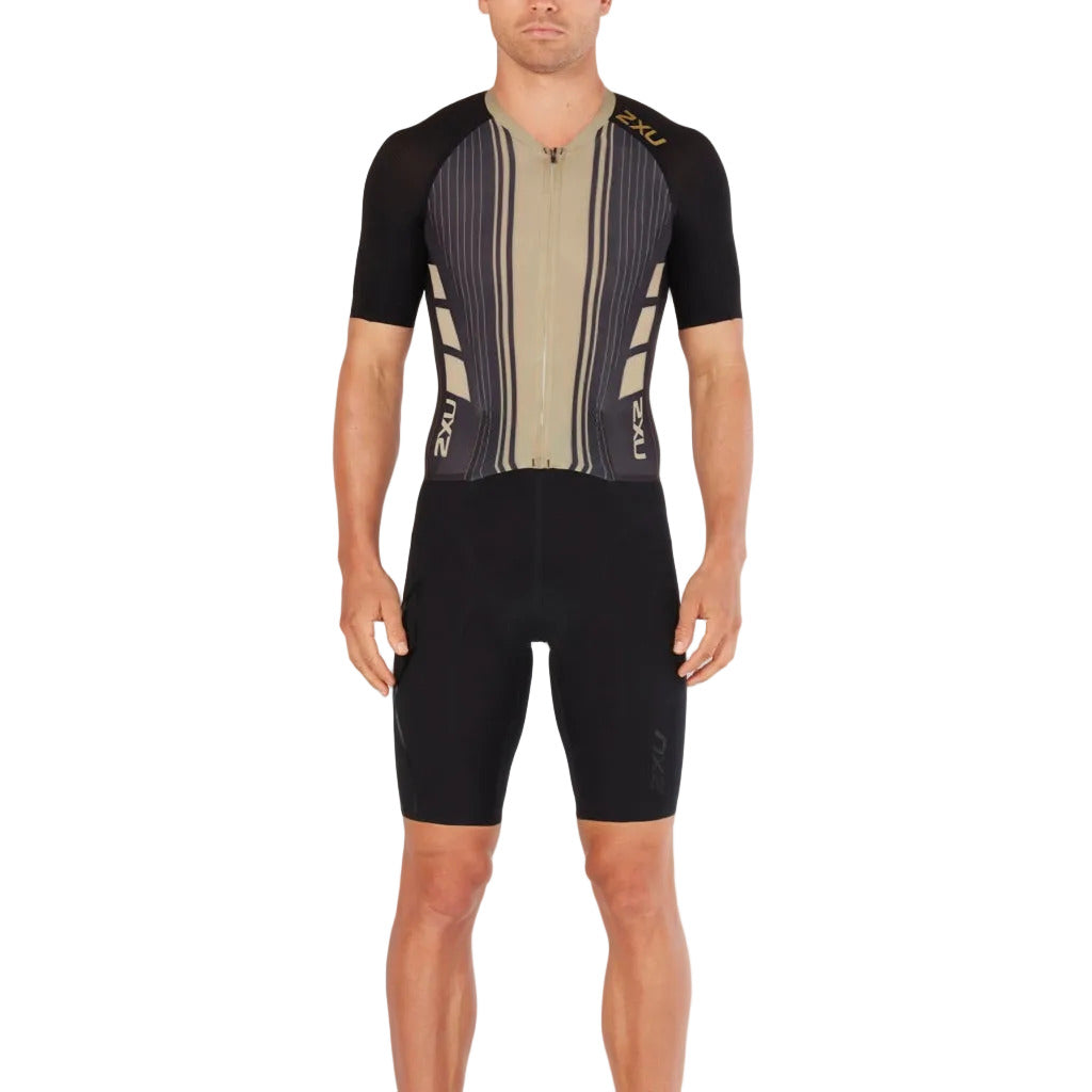 2XU Project X, Trisuit, Herren, schwarz/gold