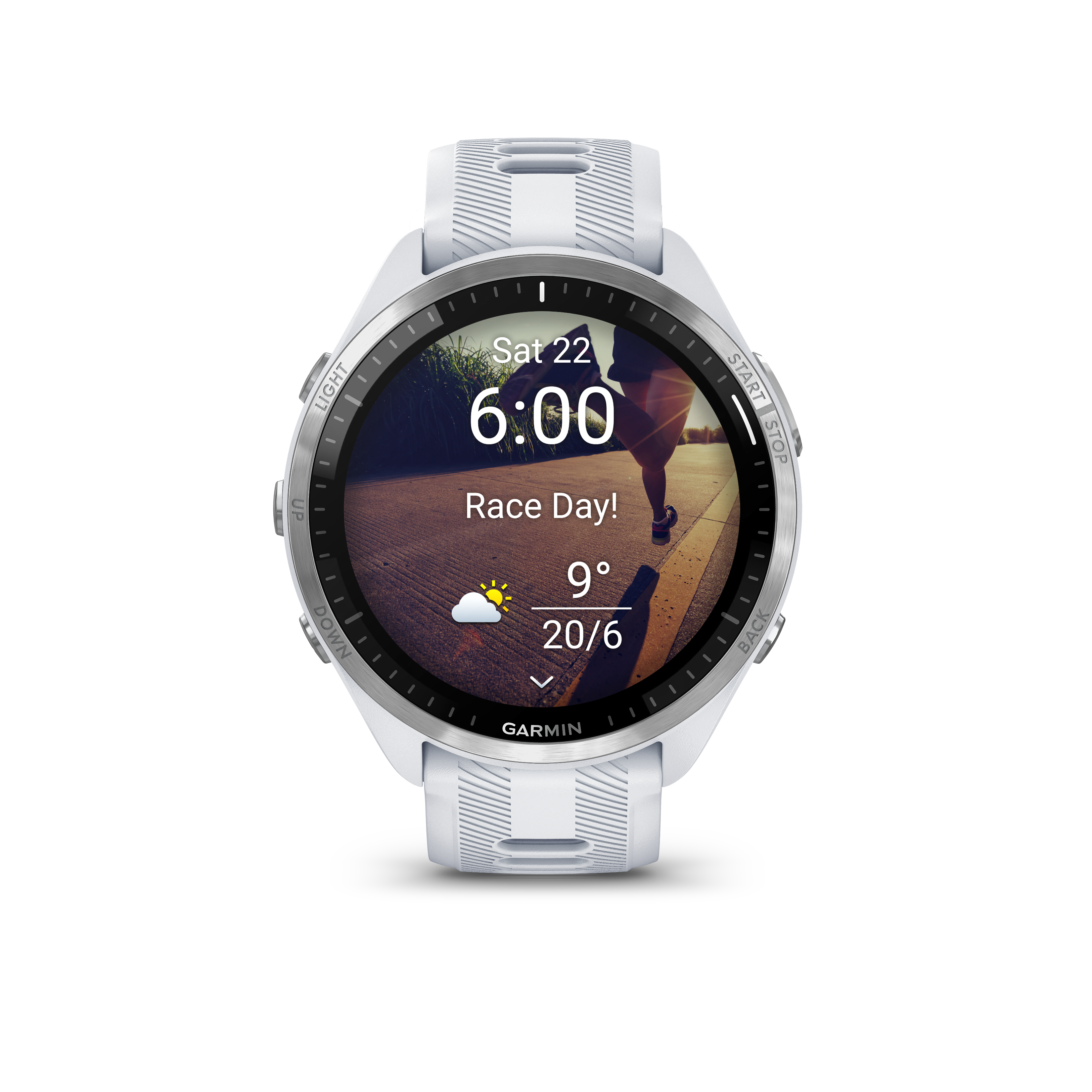 Garmin FORERUNNER 965 ホワイト Garmin Forerunner® 965, weiß