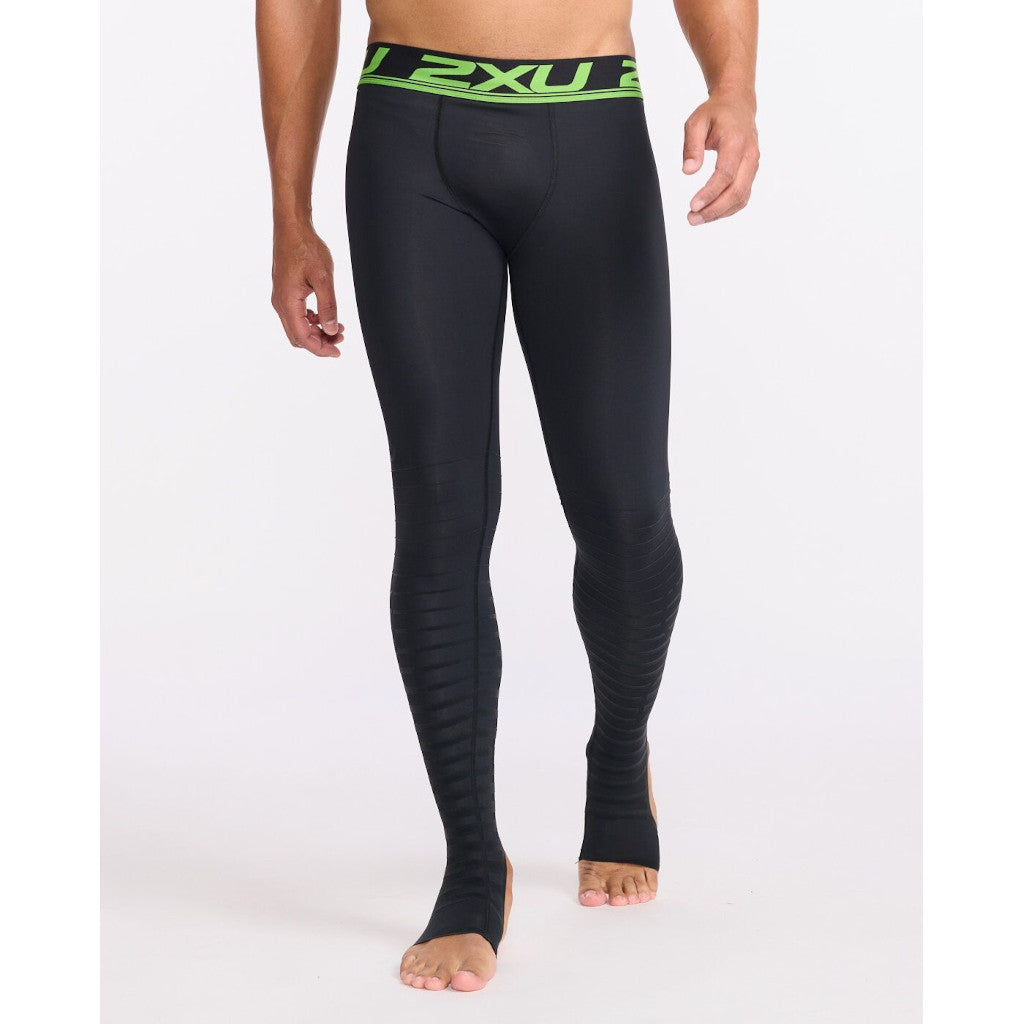 2XU Refresh Recovery Compression Tights, men, running tights, black/gr