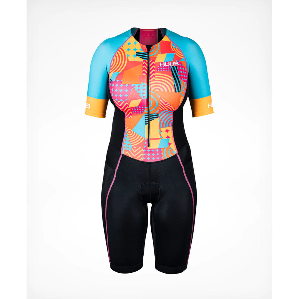 huub fahrradbekleidung Huub "Her Spirit" Long Course TriSuit, Damen, blau/schwarz/bunt