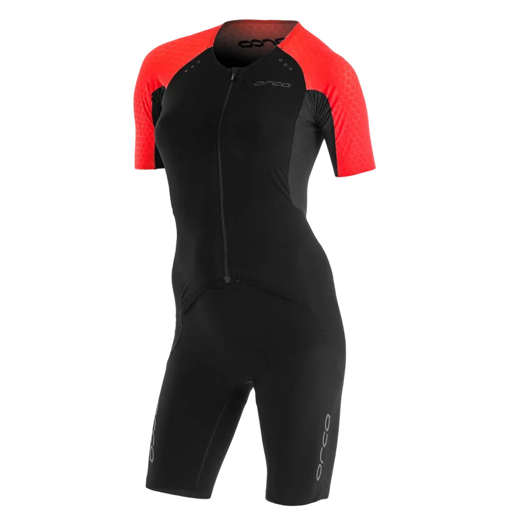 Orca RS1 Dream Kona Aero Racesuit, Damen, schwarz/coralrot