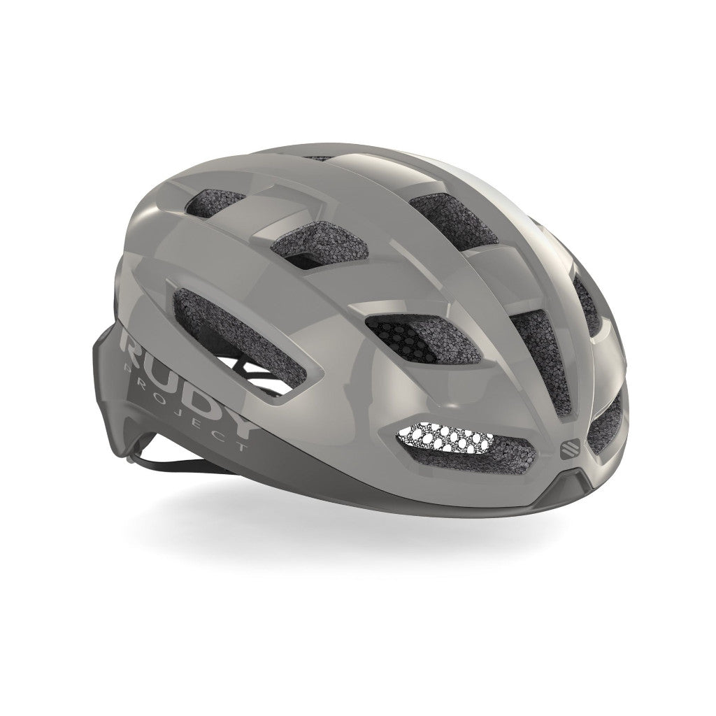 fahrradhelm hellgrau RUDY Project Skudo, Radhelm, sand shiny, hellgrau/glänzend