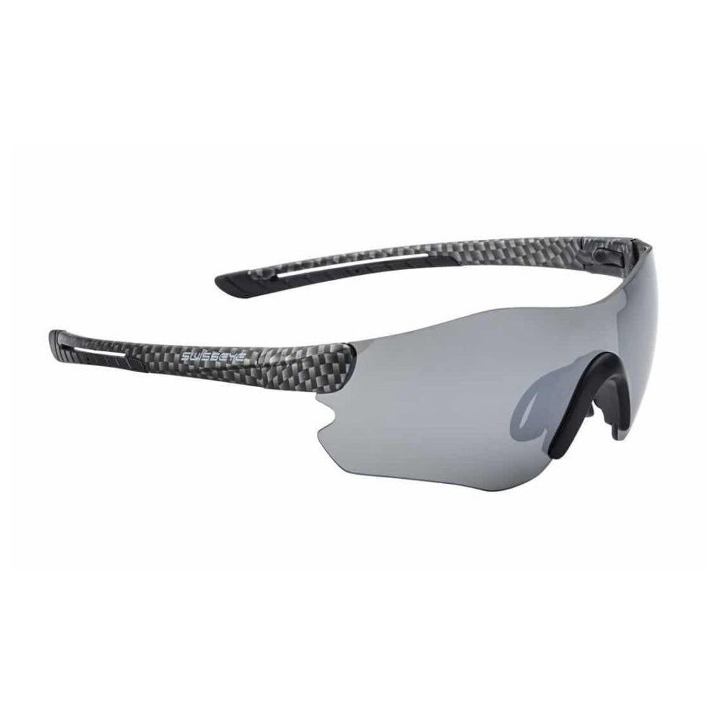 swiss fahrradbrillen Swisseye Speedster, carbon matt, Gläser smoke FM + orange + klar, Spor