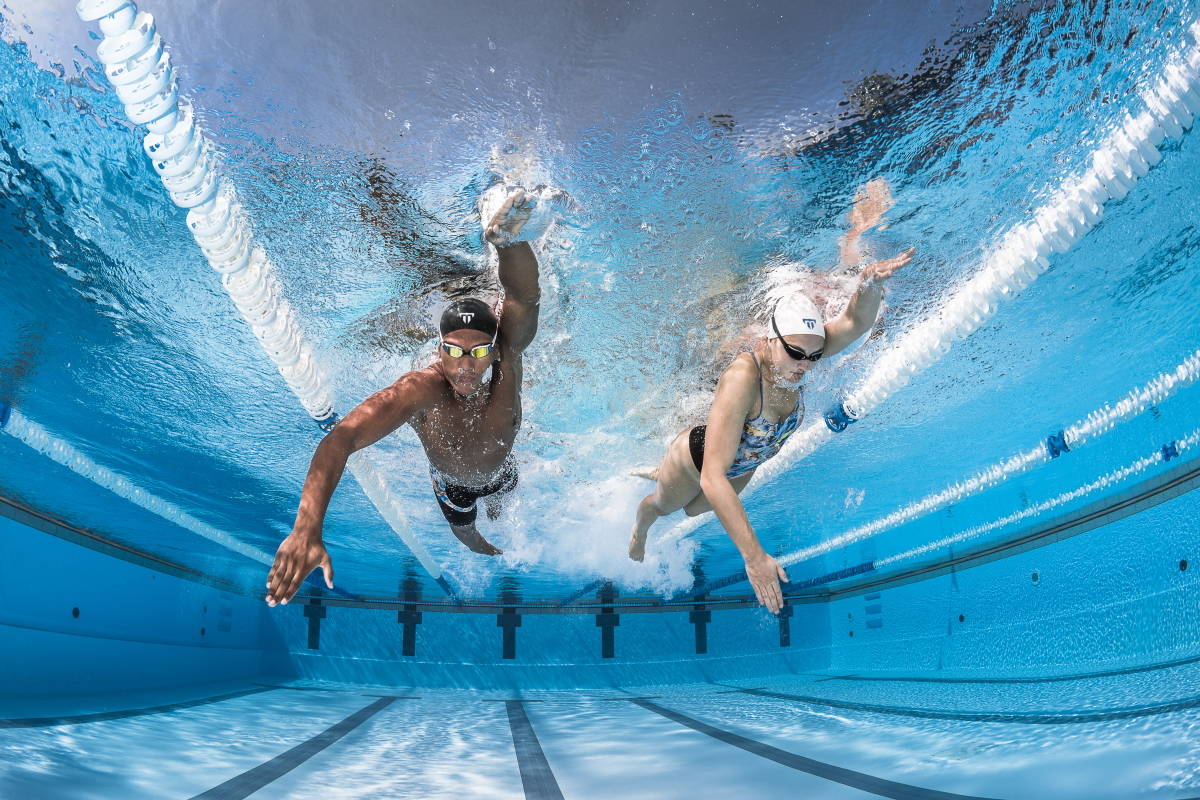 Schwimmtraining: 50-er Serien für Kraft und Geschwindigkeit