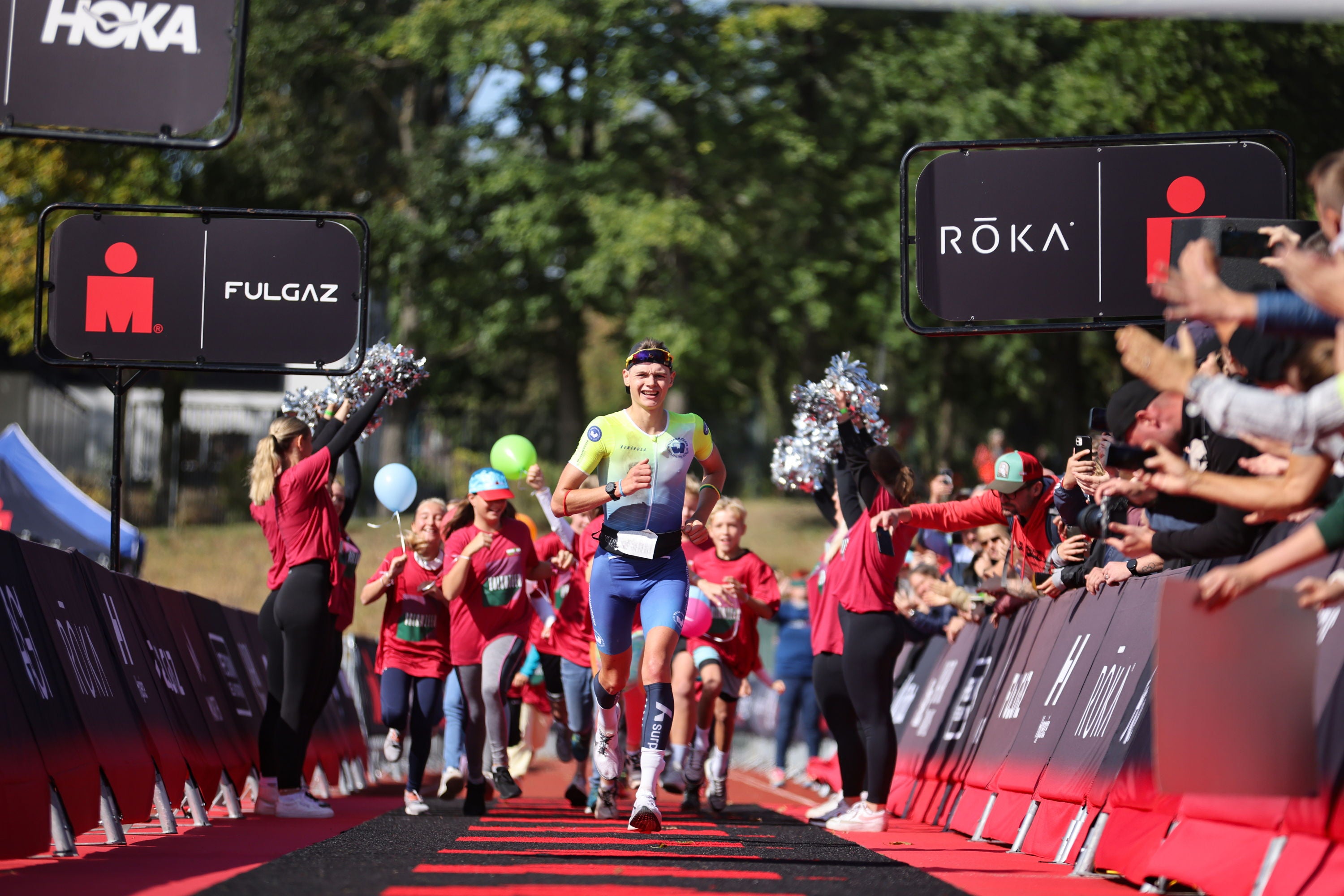 Janne Buettel aus Deutschland belegt beim IRONMAN 70.3 Erkner 2024 am 15. September 2024 in Erkner, Deutschland, den 1. Platz.