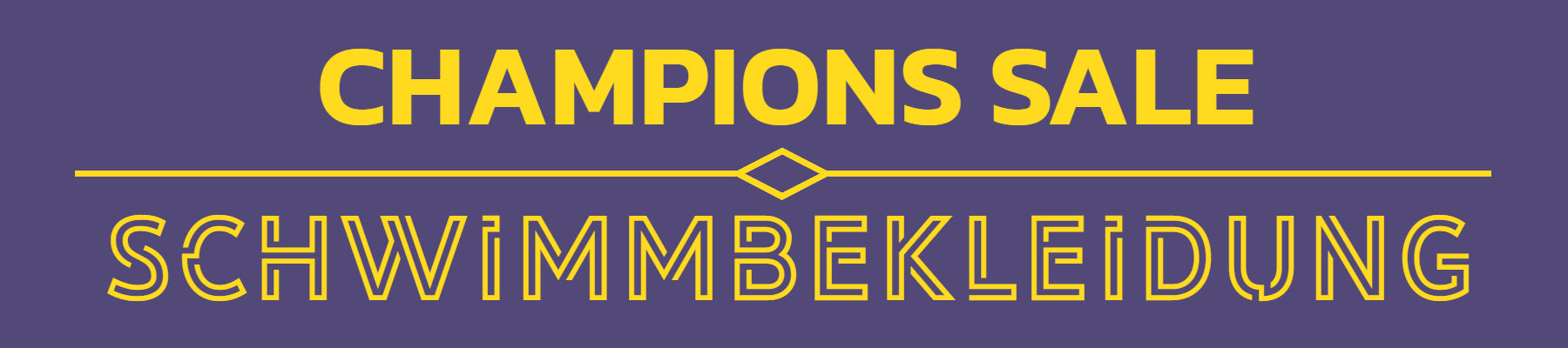 CHAMPIONS-SALE: Schwimmbekleidung