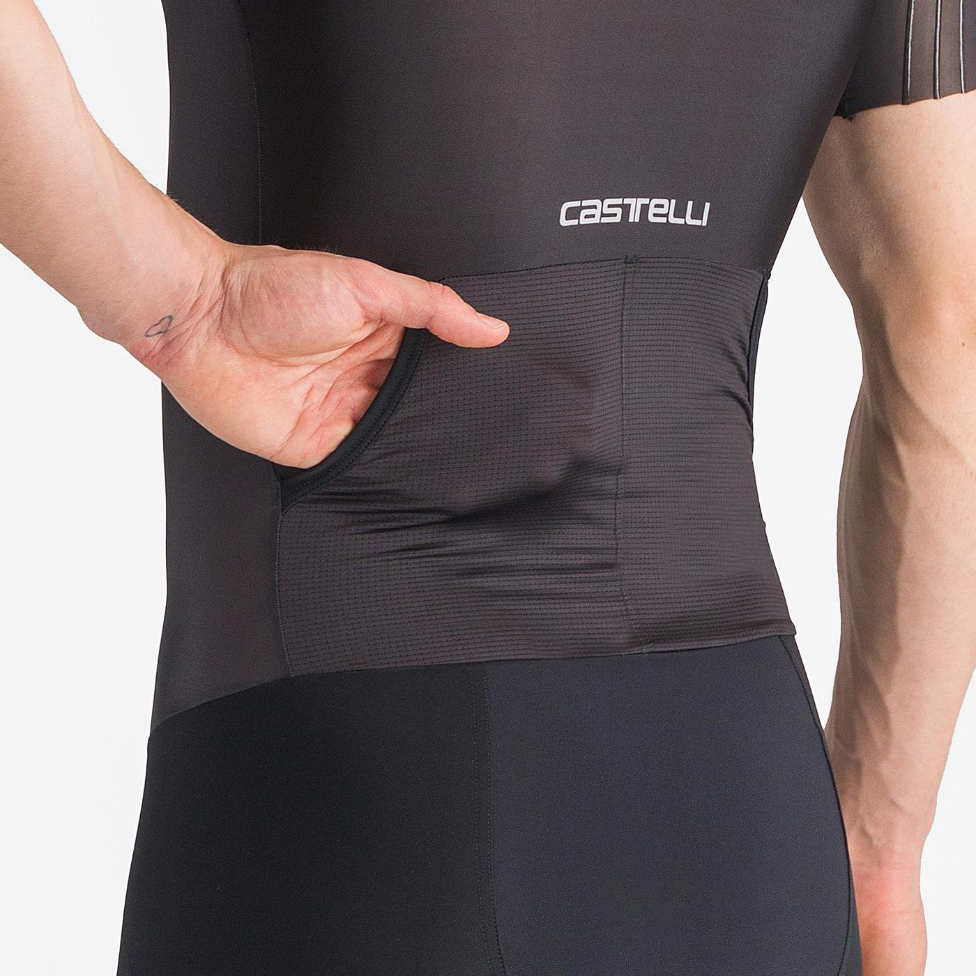 Castelli Pr 2 Speed Suit – Men's Light Black, XXL – Aero Race Suit