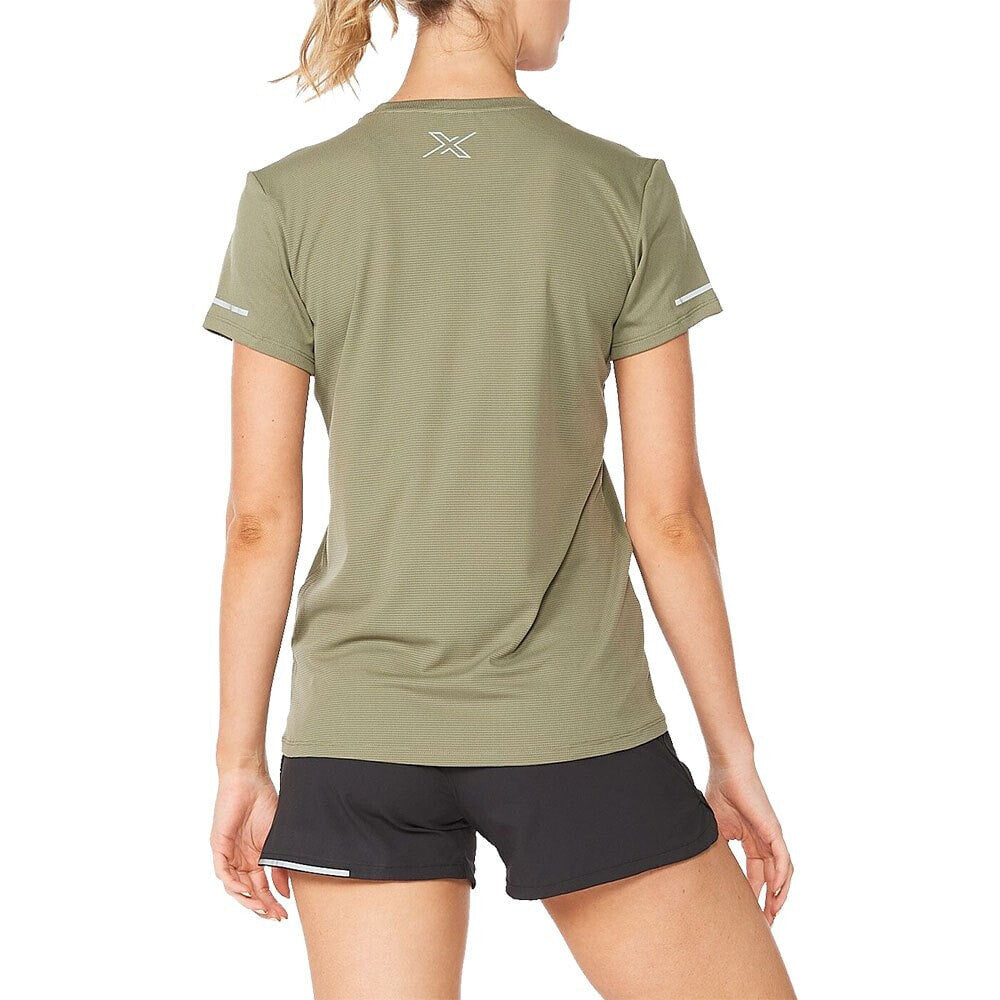 2XU Aero Tee, Laufshirt, Damen, Alpine/Silver Reflective