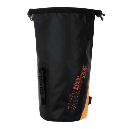 ZONE3 10L Waterproof Dry Bag, black/orange