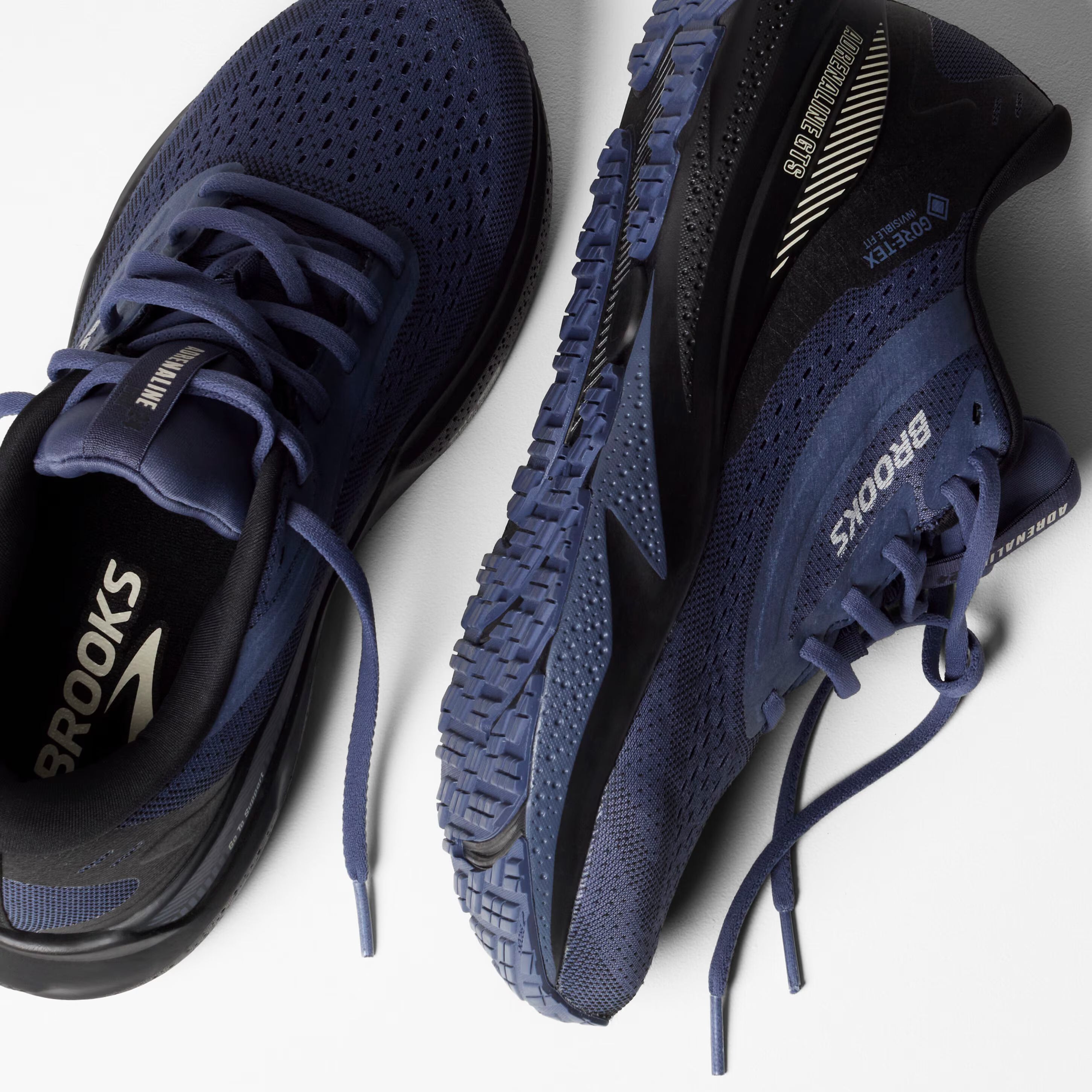 Brooks Adrenaline GTS 24 GTX , Laufschuhe, Herren, Black/Nightshadow/Coconut