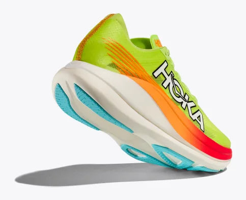 Hoka Rocket X 2, Laufschuh, unisex, Lettuce/Solar Flare