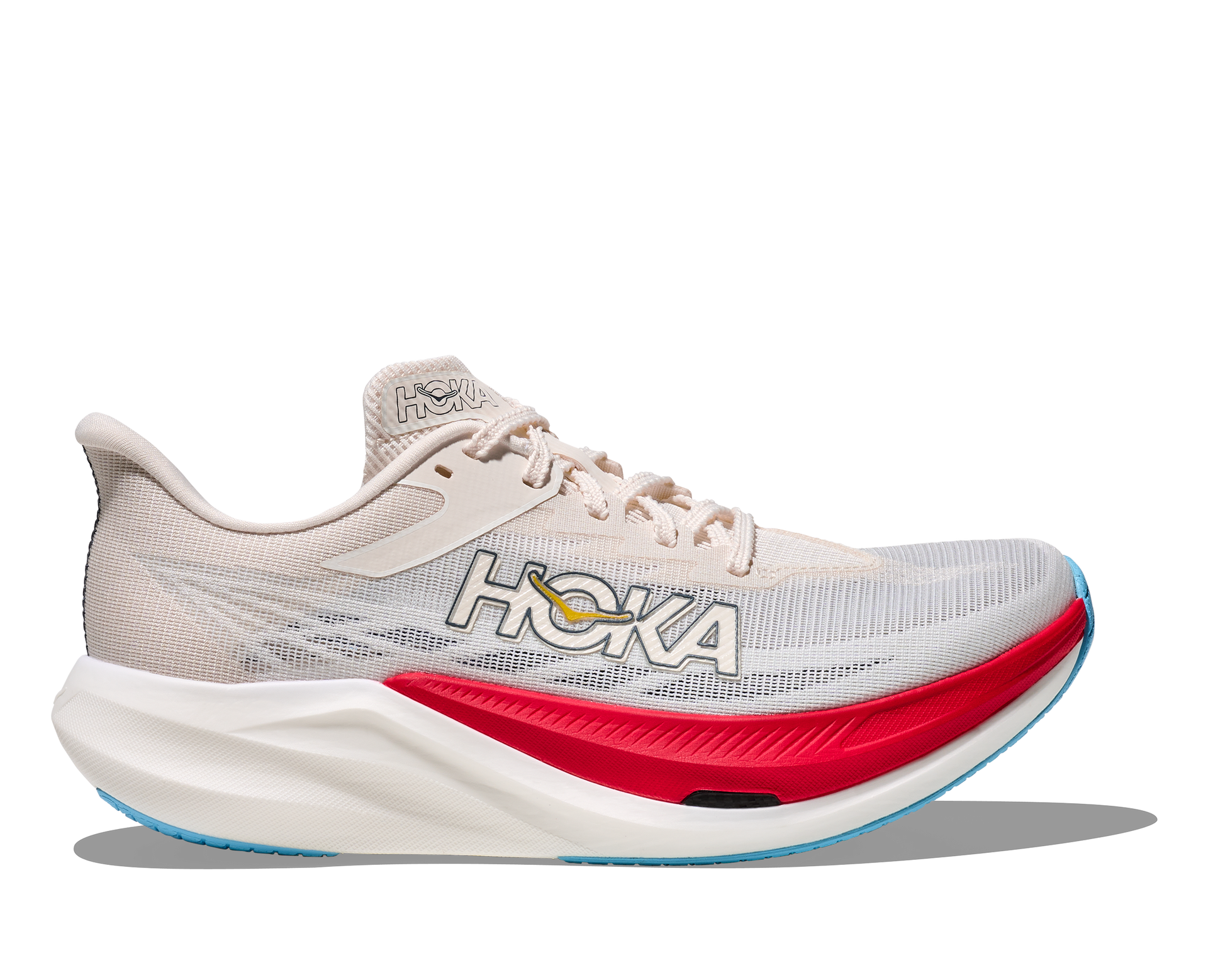「27cm」HOKA Rocket X 3 メンズ スニーカー Hoka Rocket X 3, Laufschuh, unisex, Alabaster/Frost