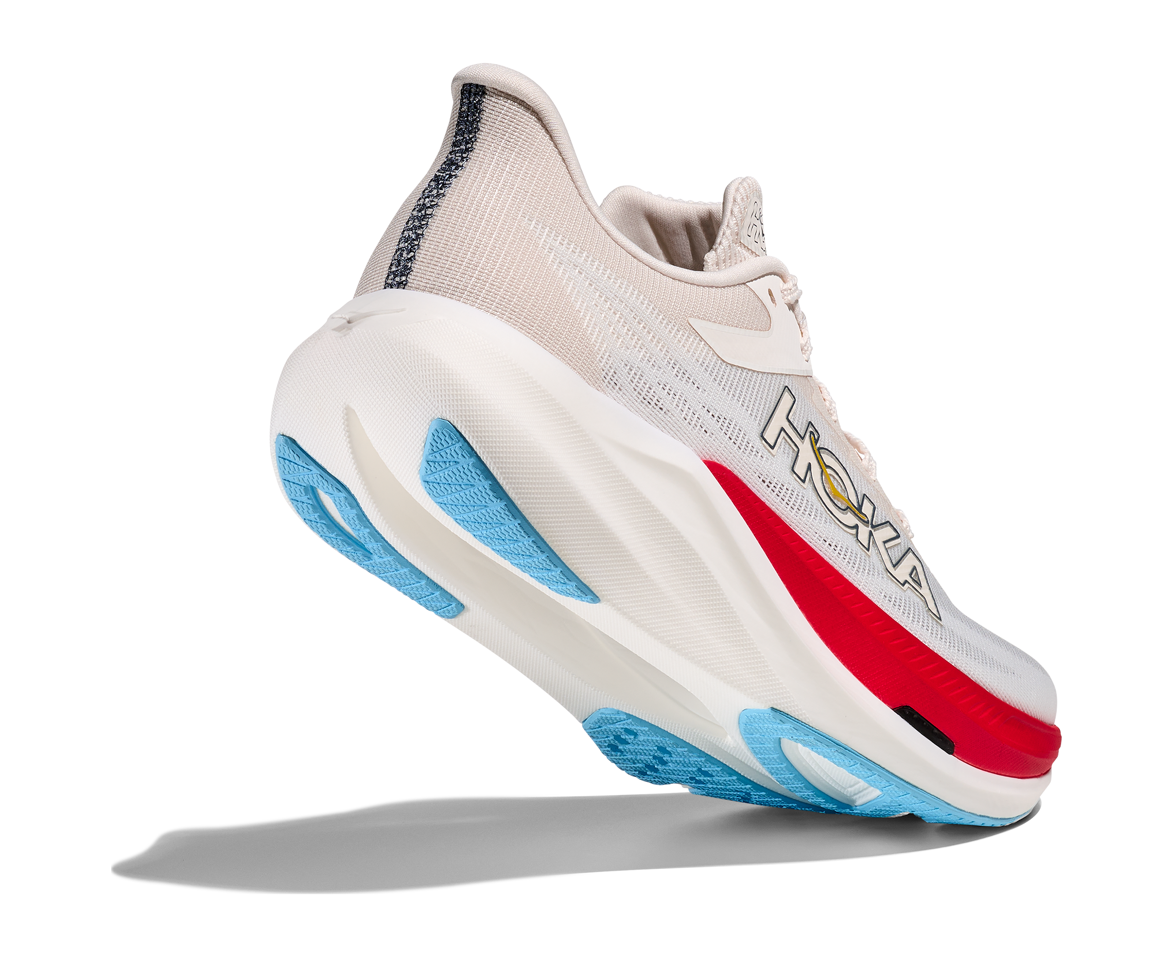 Schrägansicht rechter Schuh von hinten unten