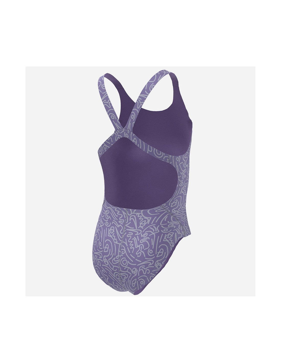 Nike Swim, Hydrastrong Multi Print Badeanzug, Kinder, violett/gemustert