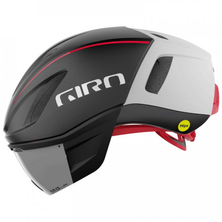 Giro Vanquish Mips, Fahrradhelm, matt schwarz/weiß/rot