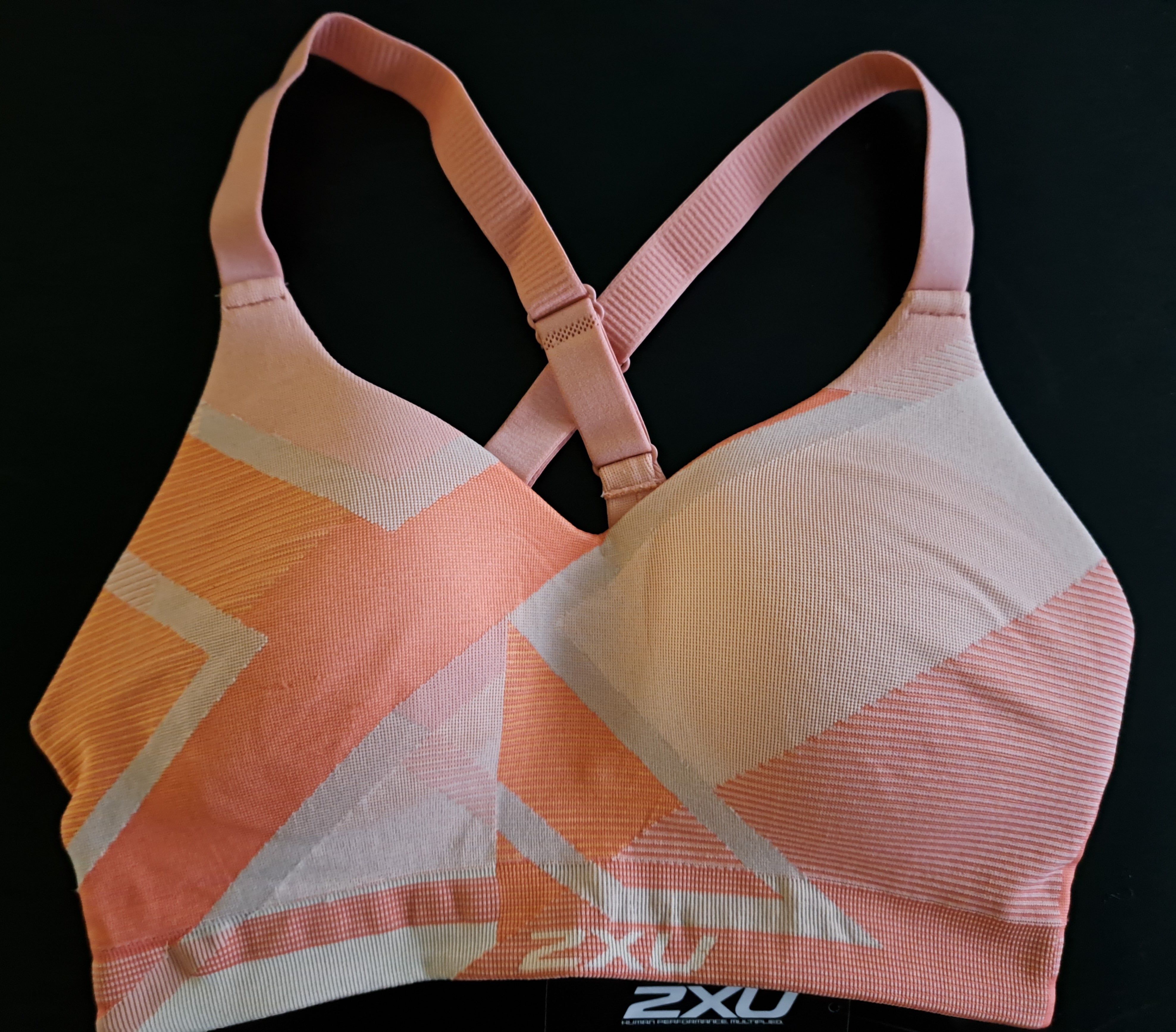 2XU Motion Tech Bra, Damen, Rosé/Orange