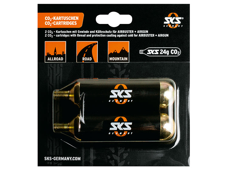 SKS CO2 cartridges, 16 g, with thread
