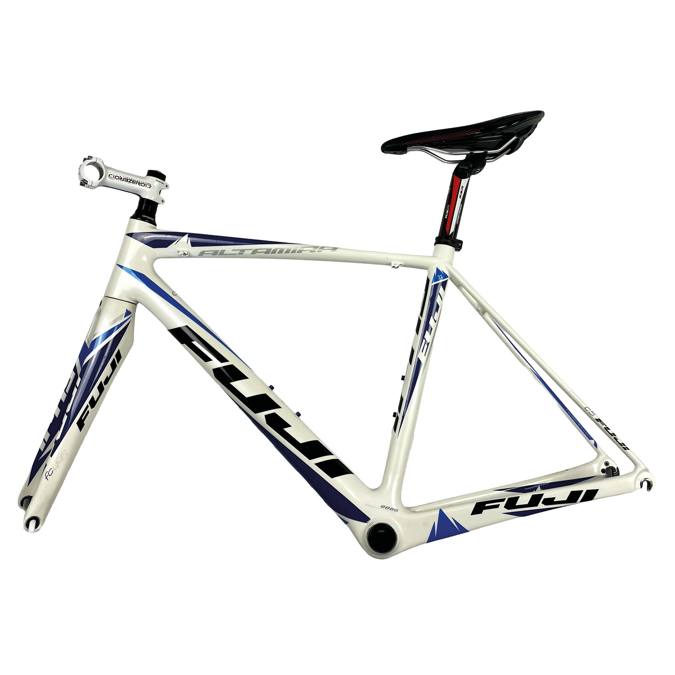 Fuji ALTAMIRA 2.1, Fahrradrahmen, elektronisch, weiß/blau