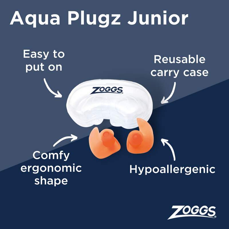 Zoggs Aqua Plugz Junior, Ohrenstöpsel, orange