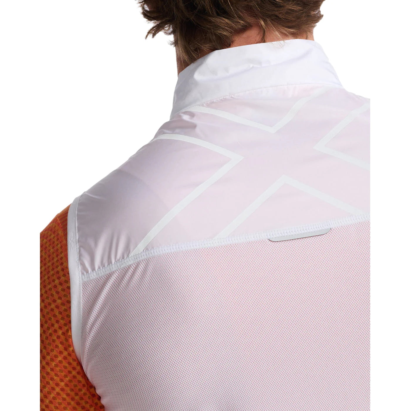 rennrad gilet herren 2XU Aero Gilet, Weste, Herren, White/White Reflective