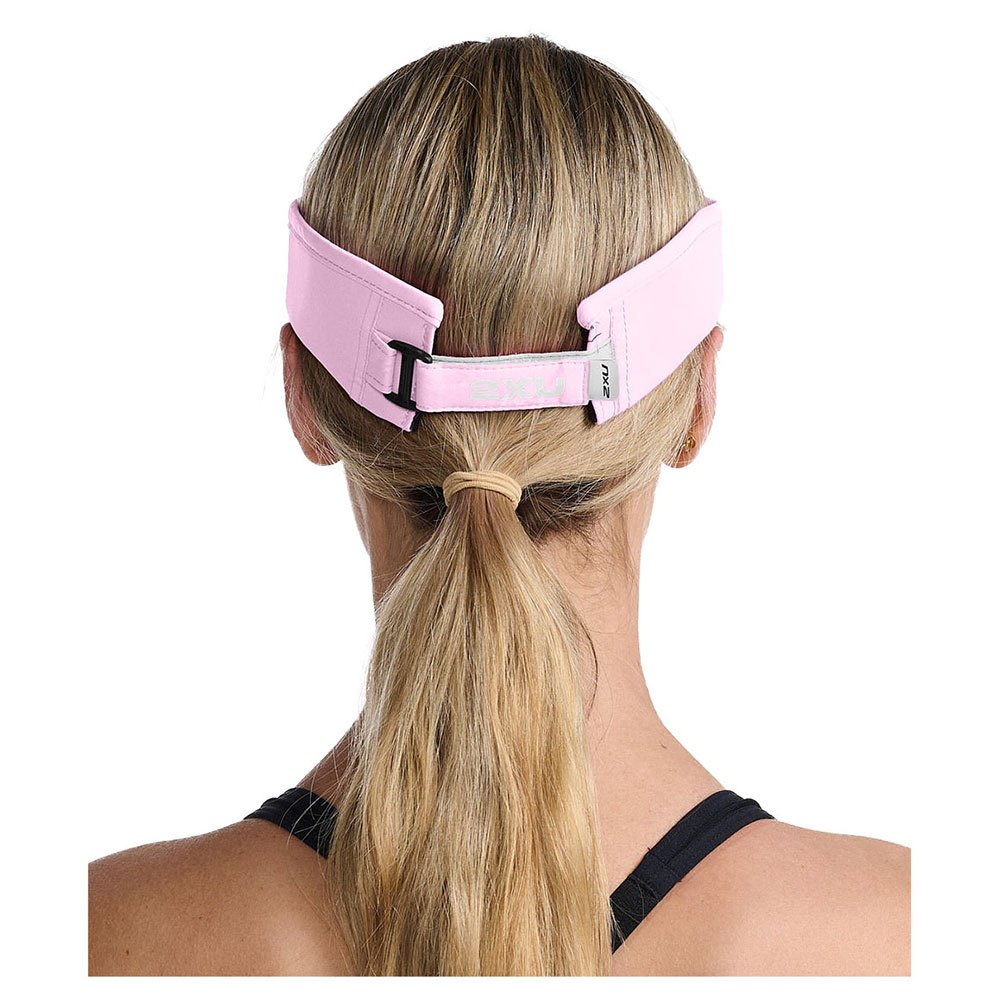 2XU Run Visor, Unisex, pastel pink/white