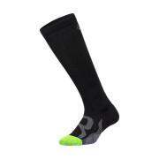 2XU Compression Socks for Recovery, Black/Grey