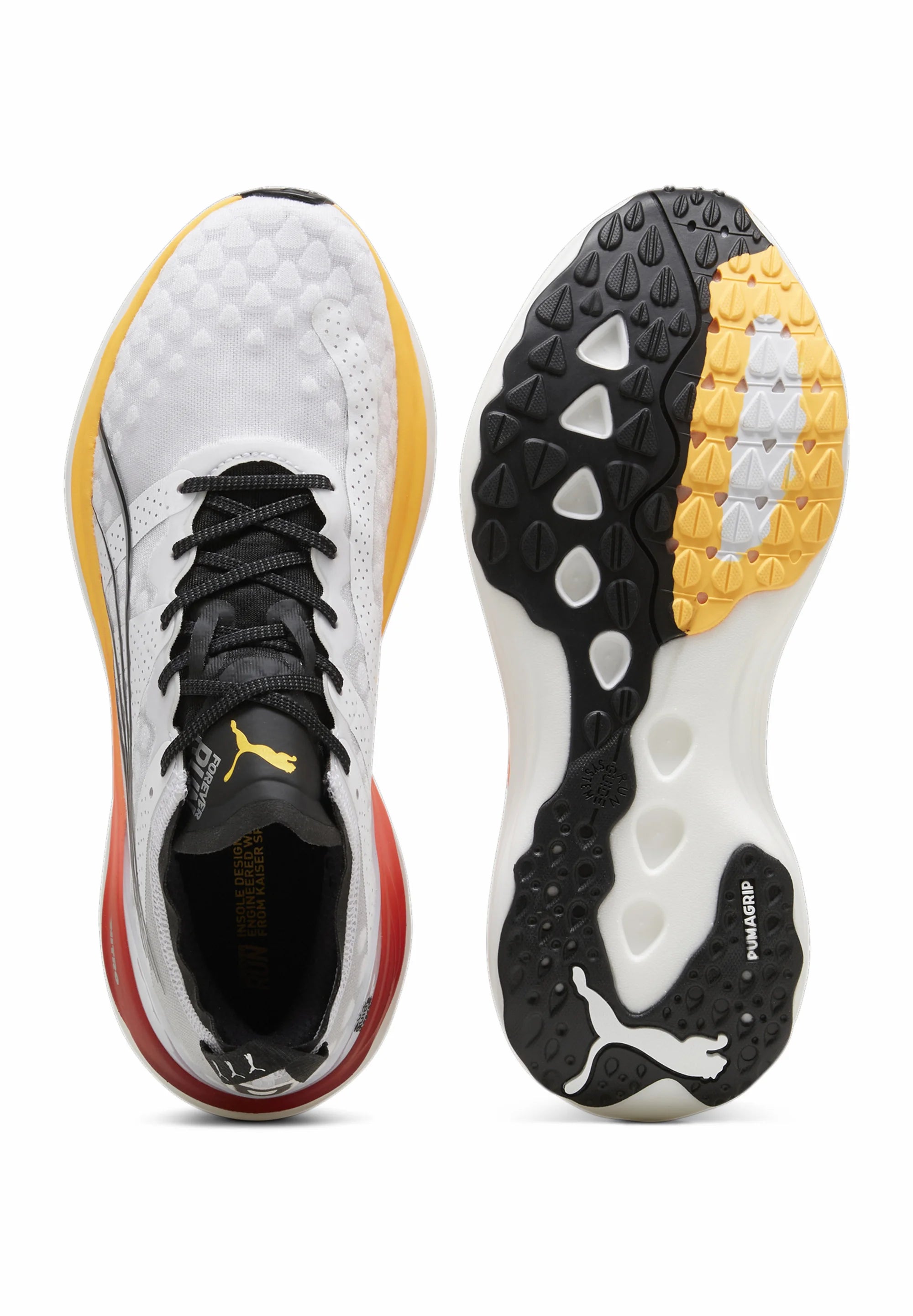 Puma ForeverRun NITRO, Laufschuhe, Herren, PUMA White-Sun Stream-Sunset Glow